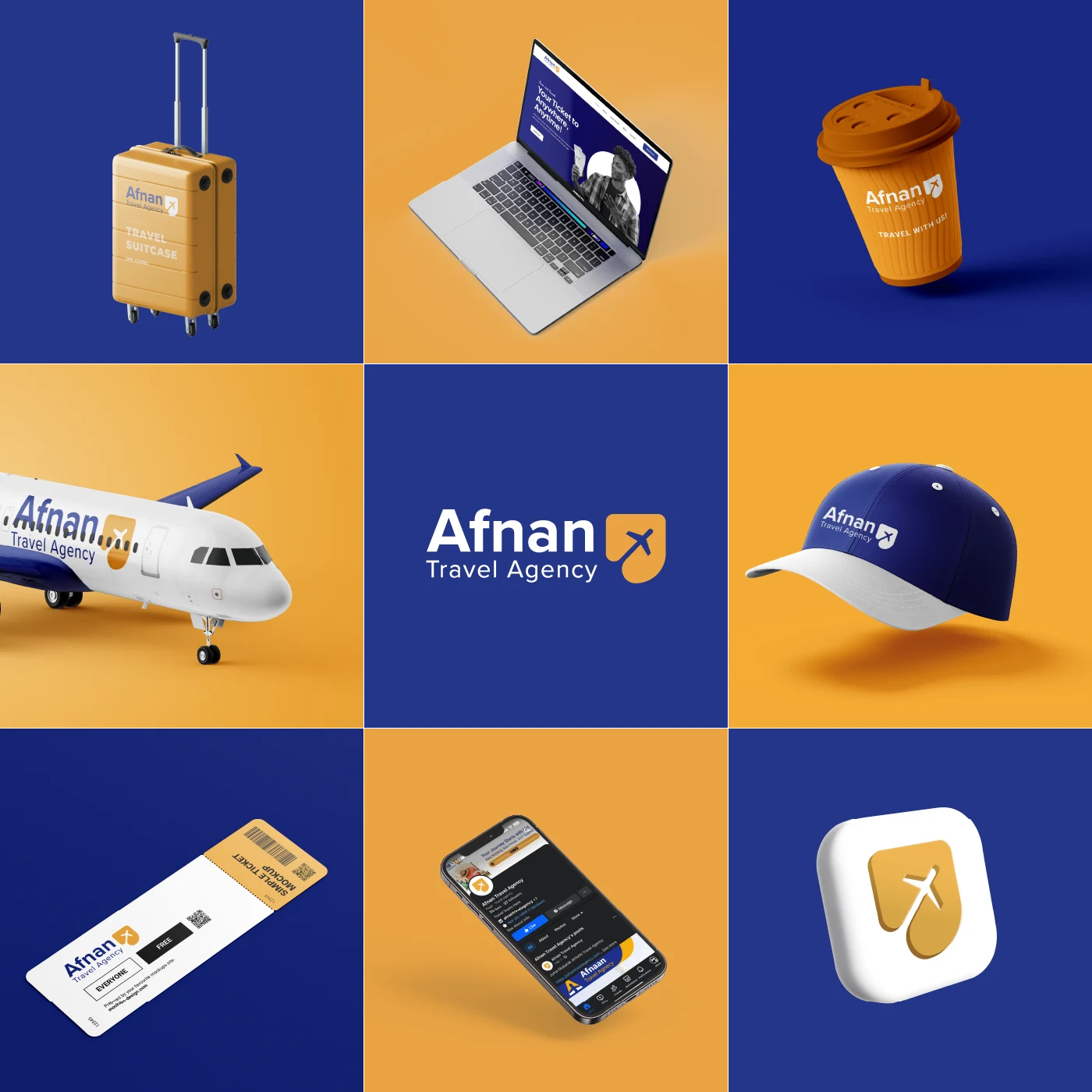 Afnan Travel Agency: Brand Guide & Logo Design