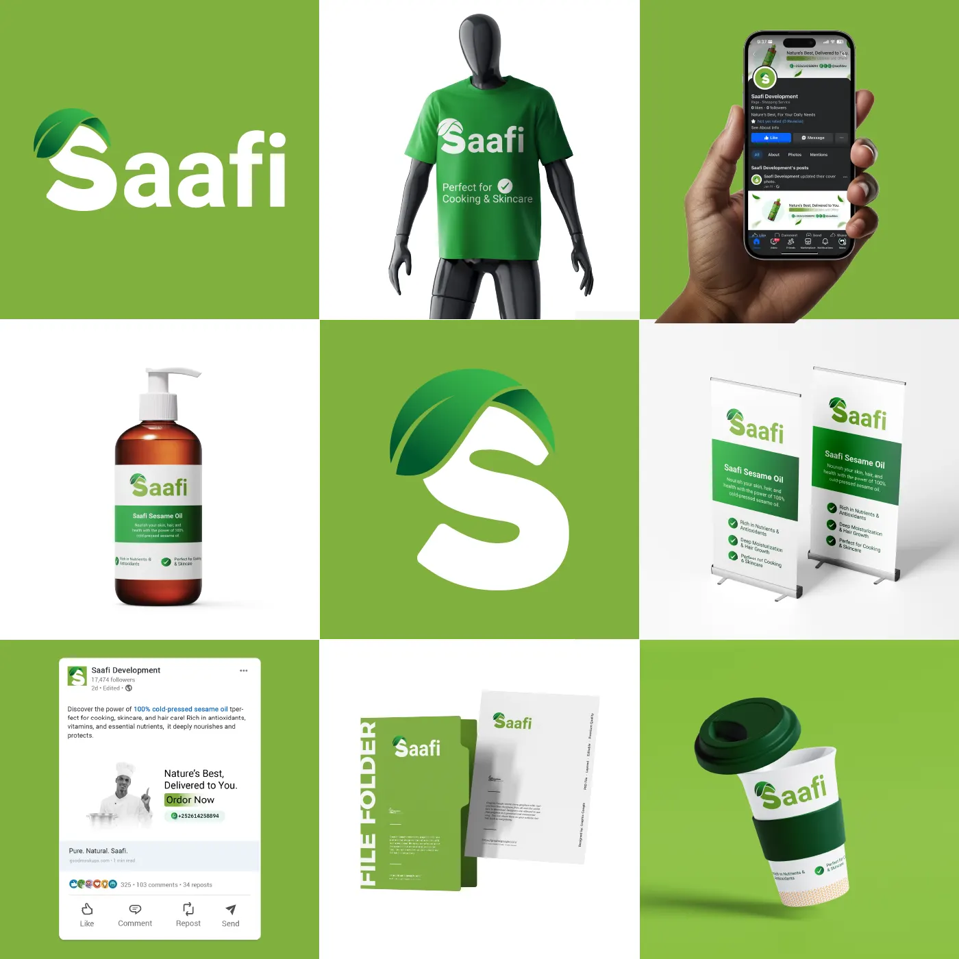 Saafi Oil: Brand Guide & Logo Design